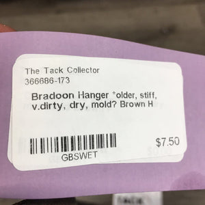 Bradoon Hanger *older, stiff, v.dirty, dry, mold?