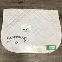 "Equi-Products" Quilt Baby Saddle Pad, embroidered *gc, hairy, staining, dirt