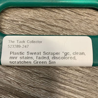 Plastic Sweat Scraper *gc, clean, mnr stains, faded, discolored, scratches
