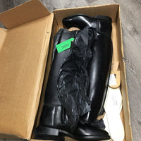 Pr Dressage Boots, Zips, Box, Extra Insoles, Heel Lifts *new, v.mnr scuffs

