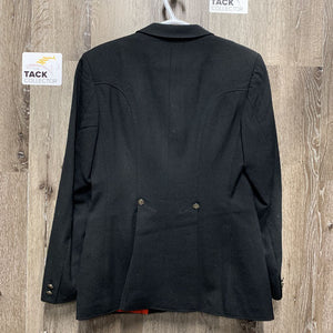 Wool Dressage Show Jacket *vgc, older, linty, creased shoulders, mnr hairy, faded collar edge