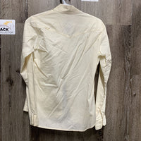 LS Show Shirt *older, v.puckered seams, loose threads, gc, 0 collar
