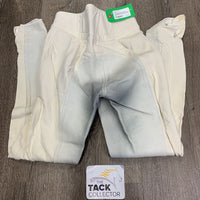 High Waist Full Seat Dressage Breeches *older, stained seat & legs, gc, stains, pills
