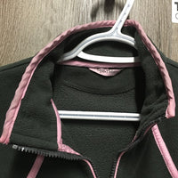 Fleece Jacket, zipper *gc, clumpy, hairy, stained edges