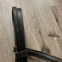 Rsd & Flat Leather Bridle, Braided Reins *0 CHEEKS, v.stiff, v.dirty, v.tight keepers