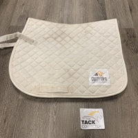 Quilted Jumper Saddle Pad *gc, mnr dirt, stains, hair, peeling sticker, light pilling