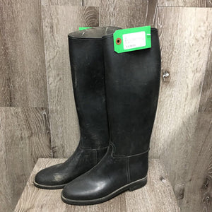 Rubber Riding Boots *gc, dirty, stained, scuffs, snagged lining