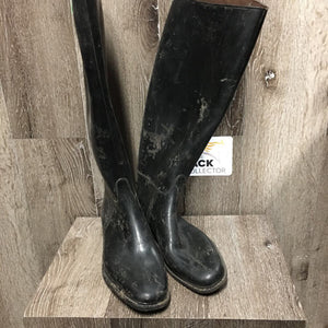 Rubber Riding Boots *gc, v. dirty, stained, scuffed