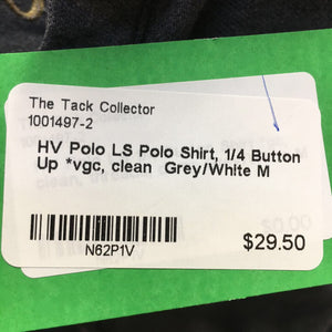 LS Polo Shirt, 1/4 Button Up *vgc, clean