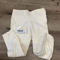 Side Zip Breeches *gc, older, seam puckers, stains, missing belt loop, sm hole, seat/leg stains
