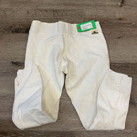 Side Zip Breeches *gc, older, seam puckers, stains, missing belt loop, sm hole, seat/leg stains