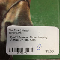David Broome Show Jumping Annual 77 *gc, rubs
