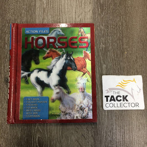 Horses "Activity Book" *missing parts, v.crushed corner, chewed pages