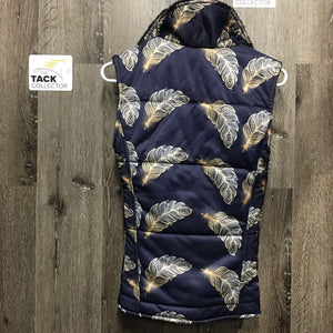Thick Fleece Lined Quilted Vest *xc, mnr hair, sm snags