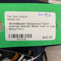 Waterproof Nylon Keyhole Quarter Sheet *new w tags