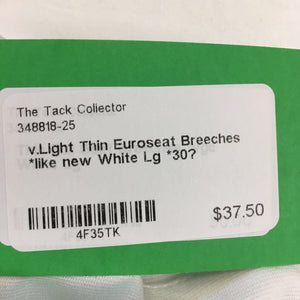 v.Light Thin Euroseat Breeches *like new