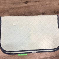 Quilted Baby Pad *fair, stains, holes, faded, marker, rubbed edges
