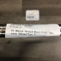 Pr Metal Wood Boot Pulls *like new
