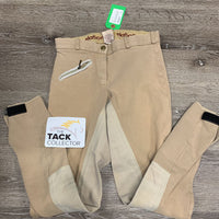 Full Seat Breeches *older, faded, v.pilly waist, pilly, rubs, discolored, hairy velcro
