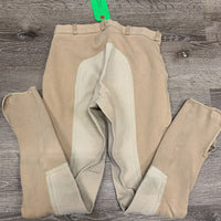 Full Seat Breeches *older, faded, v.pilly waist, pilly, rubs, discolored, hairy velcro