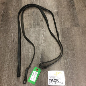 Rubber Reins *gc, dirty, dry, split/cracked rubber, twisted,s tiff