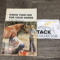 Know First Aid for your Horse by G.Marvin Beeman *older, stains, creased, dirty
