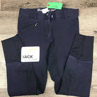 Cotton Full Seat Breeches *vgc, clean, faded, hairy, seam puckers
