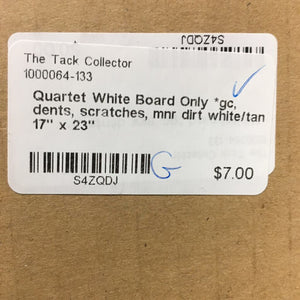 White Board Only *gc, dents, scratches, mnr dirt