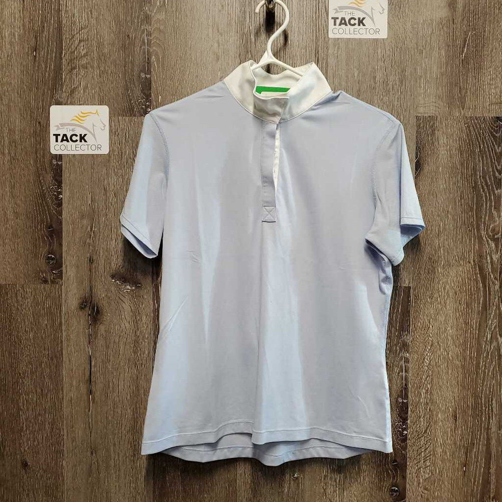 SS Show Polo Shirt, 1/4 Snap Up, attached snap collar *like new, tags