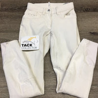 Full Sticky Seat Breeches, bling *vgc, mnr stains, pilly/linty, mnr stained/discolored seat & legs
