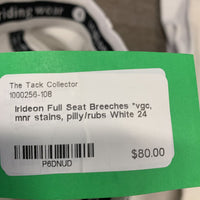 Full Seat Breeches *vgc, mnr stains, pilly/rubs