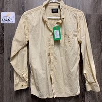 JUNIORS LS Western Shirt, buttons *gc, older, loose buttons, crinkled, seam puckers, threads, dingy