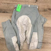 Full Seat Breeches *gc, older, undone stitching, stretched seat, rubs, pills