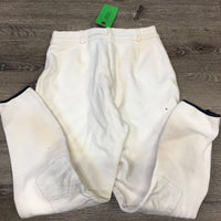 Hvy Cotton Breeches *older, gc, pilly knees, stains
