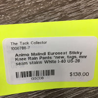 Euroseat Sticky Knee Rain Pants *new, tags, mnr seam stains
