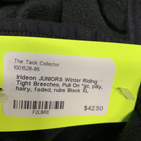 JUNIORS Winter Riding Tight Breeches, Pull On *gc, pilly, hairy, faded, rubs