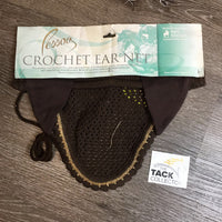 Crochet Fly Veil Ear Bonnet *new, pkg, older