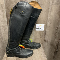 Zip Field Boots, 2 plastic forms *gc, mnr dirt, toe/heel scuffs, creases, rubs, elastics/laces taken in
