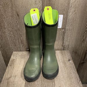 JUNIORS Pr Thick Rubber Boots *vgc, mnr dirt/scratches & scuffs