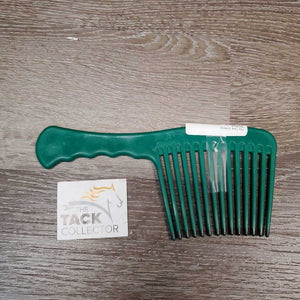 Wide Tooth Thick Plastic Comb, handle *xc, clean, v.mnr scratches