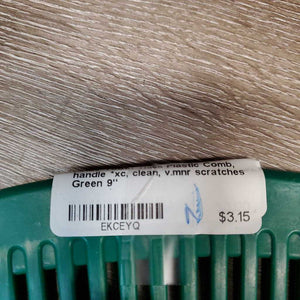 Wide Tooth Thick Plastic Comb, handle *xc, clean, v.mnr scratches