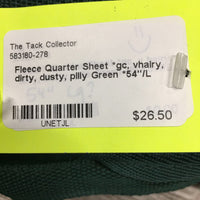 Fleece Quarter Sheet *gc, vhairy, dirty, dusty, pilly
