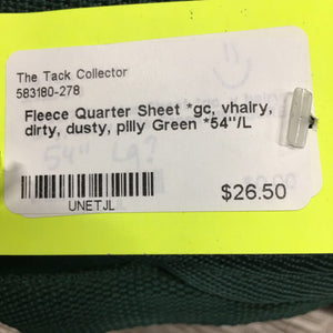 Fleece Quarter Sheet *gc, vhairy, dirty, dusty, pilly