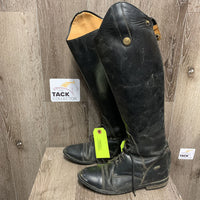 Pr Field Boots, Zips *BROKEN Rt Zip, v.dirty, rubs, rundown heels