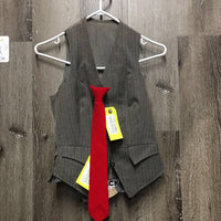 Wool Saddle Seat Jacket, Pants, Vest, Tie *older, gc, v.pilly, broken & re-stitched buttons