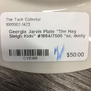 Georgia Jarvis Plate "The Hay Sleigh Kids" #1884/7500 *xc, dusty