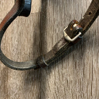 Rsd/FS Bridle, Plain Reins *stiff, older, tight keepers, xholes, mismatched, dry, cracks, bent, stain
