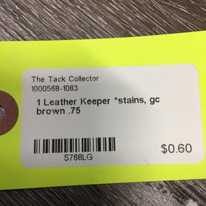 1 Leather Keeper *stains, gc