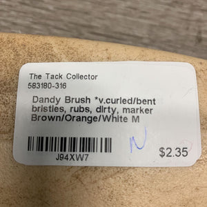 Dandy Brush *v.curled/bent bristles, rubs, dirty, marker