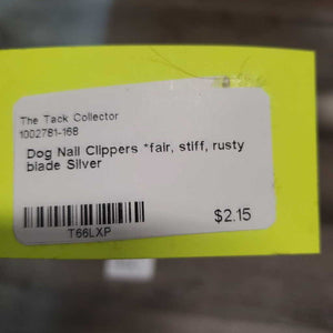Dog Nail Clippers *fair, stiff, rusty blade